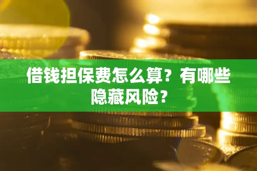 北京借钱担保费怎么算？有哪些隐藏风险？