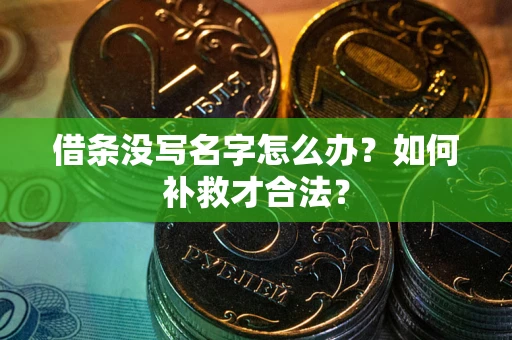 北京借条没写名字怎么办？如何补救才合法？