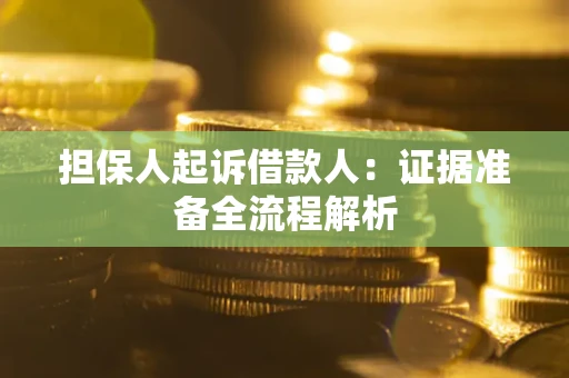 北京担保人起诉借款人：证据准备全流程解析
