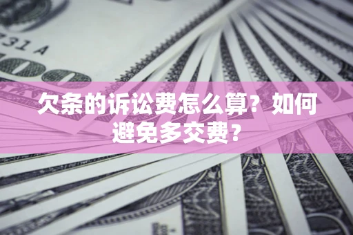 北京欠条的诉讼费怎么算？如何避免多交费？