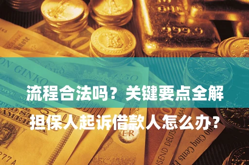 北京

担保人起诉借款人怎么办？流程合法吗？关键要点全解析