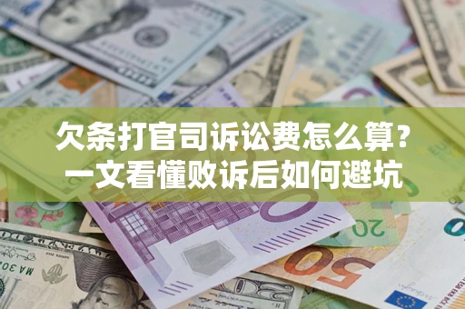 北京欠条打官司诉讼费怎么算？一文看懂败诉后如何避坑